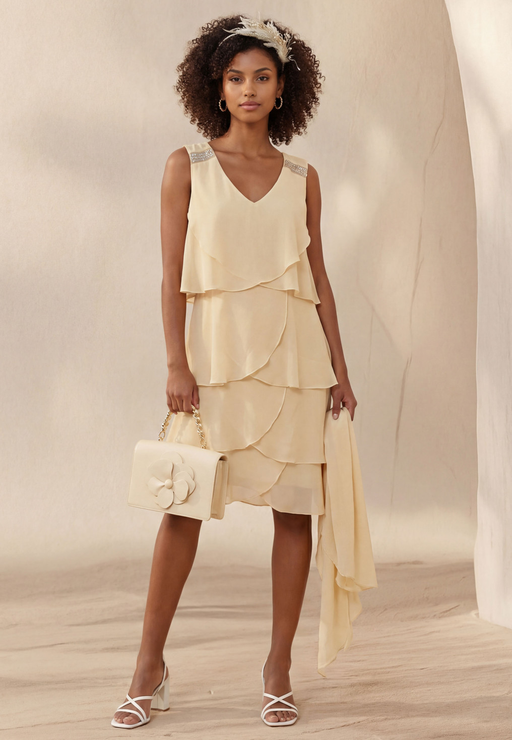 ROBE - LANILO - VANILLE